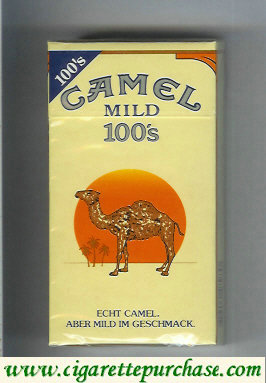 Camel with red sun Mild 100s cigarettes hard box